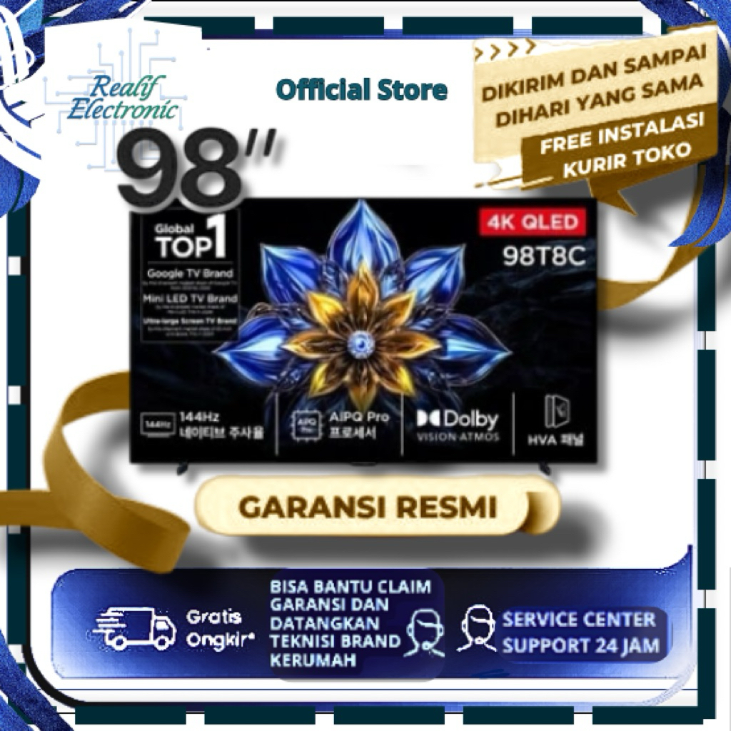 TCL 98C655 Android TV 98 Inch