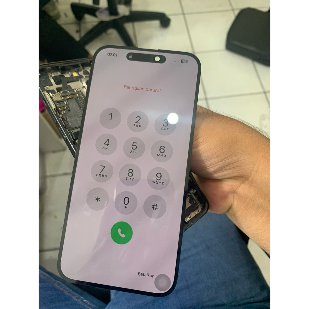 lcd iphone 14 pro max original copotan minus