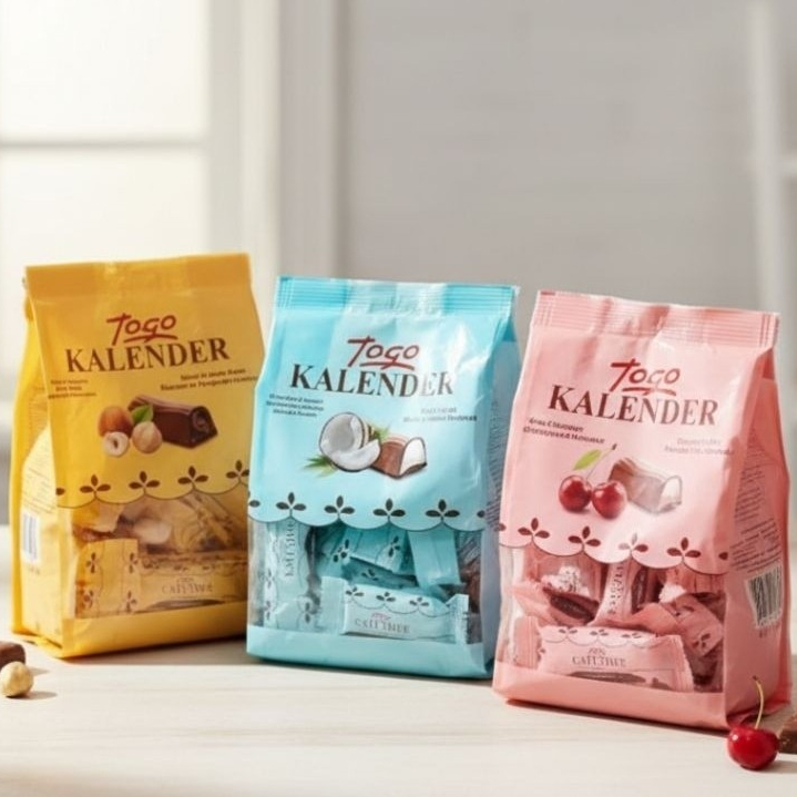 Togo Kalender Choco Cream Dolgulu Chocolate Togo Coklat Togo Hazelnut Togo Coconut Togo Cherry