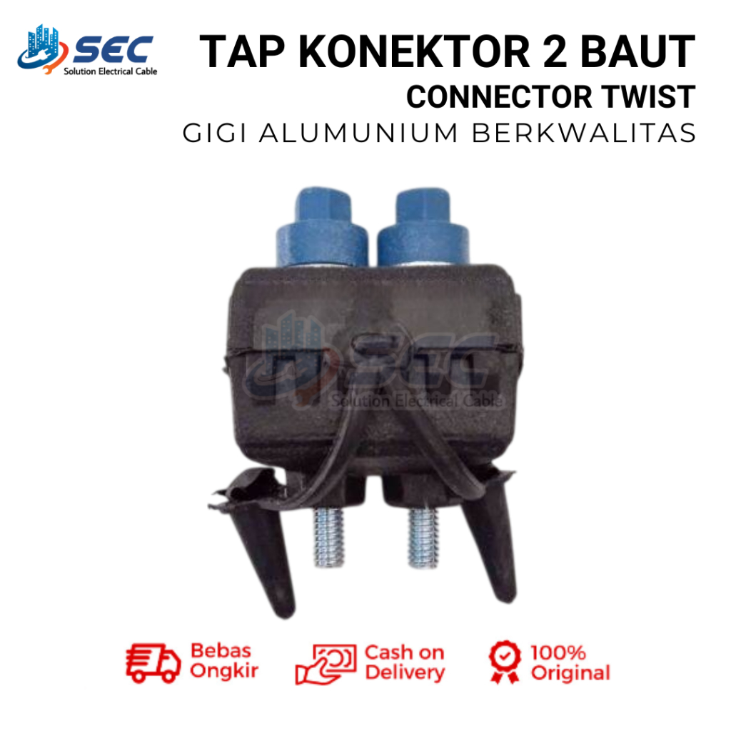 KONEKTOR PLN 2 BAUT JUMBO DEXICON KONEKTOR TWISTED/SR TERMURAH