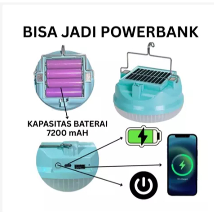 Beaded Bloom Lampu Emergency Gantung 400W Solar Panel / Lampu Tenaga Surya 400 Watt/ Lampu Emergensi