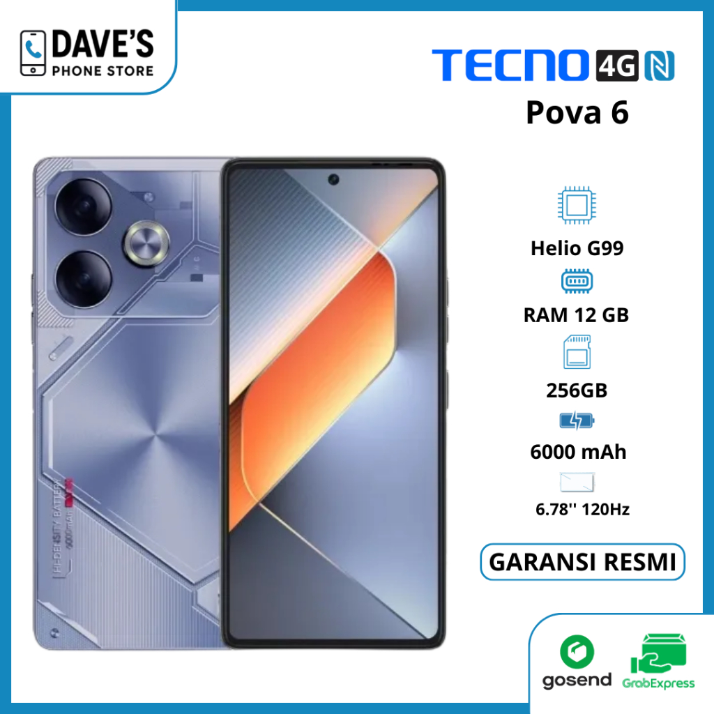 HP POVA 6 RAM 12/256GB MURAAH 