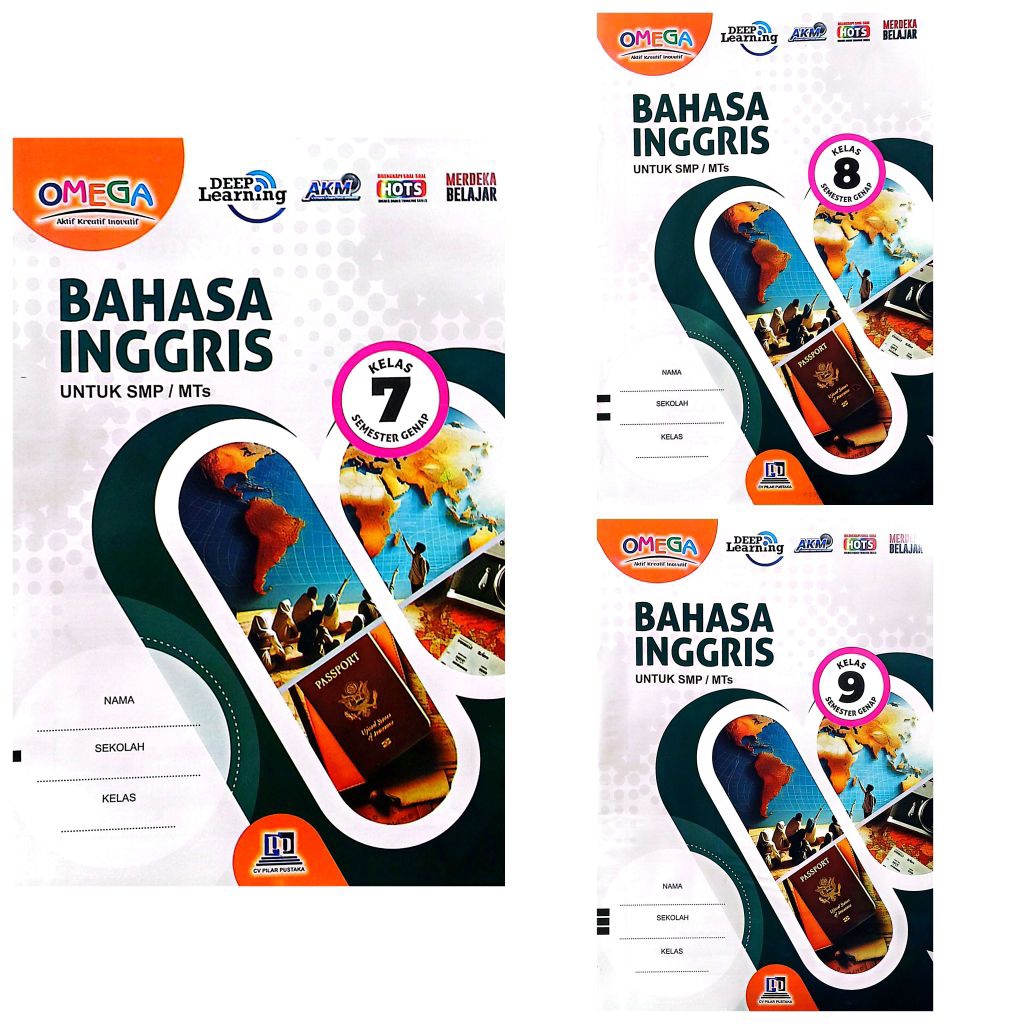 BUKU LKS SMP MTS BAHASA INGGRIS KELAS 7 8 9 SEMESTER 2 GENAP TA 2025 / 2026 KURIKULUM MERDEKA | OMEG
