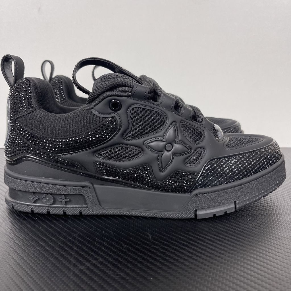 LV Skate Trainer 1854 Black Glitter Authentic GK