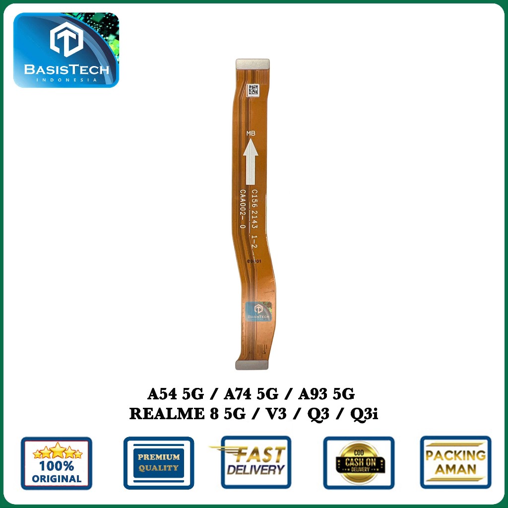 FLEXIBLE MAIN BOARD FOR OPPO A54 5G - A74 5G - A93 5G - REALME 8 5G - V3 - Q3 - Q3i - ORIGINAL QUALI