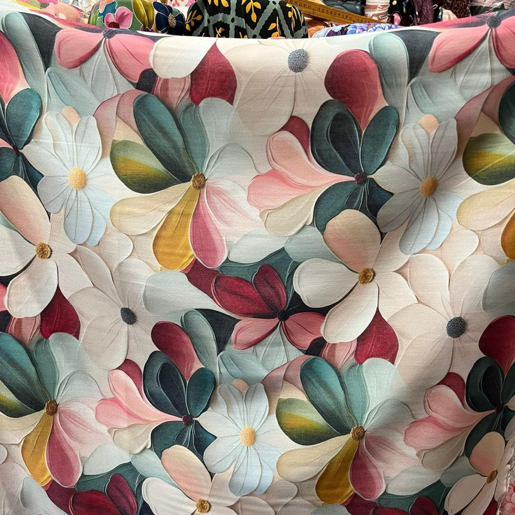 Kain Katun Rayon Viscose Premium | katun rayon | rayon motif | Rayon premium | Daster | Kemeja | Piy