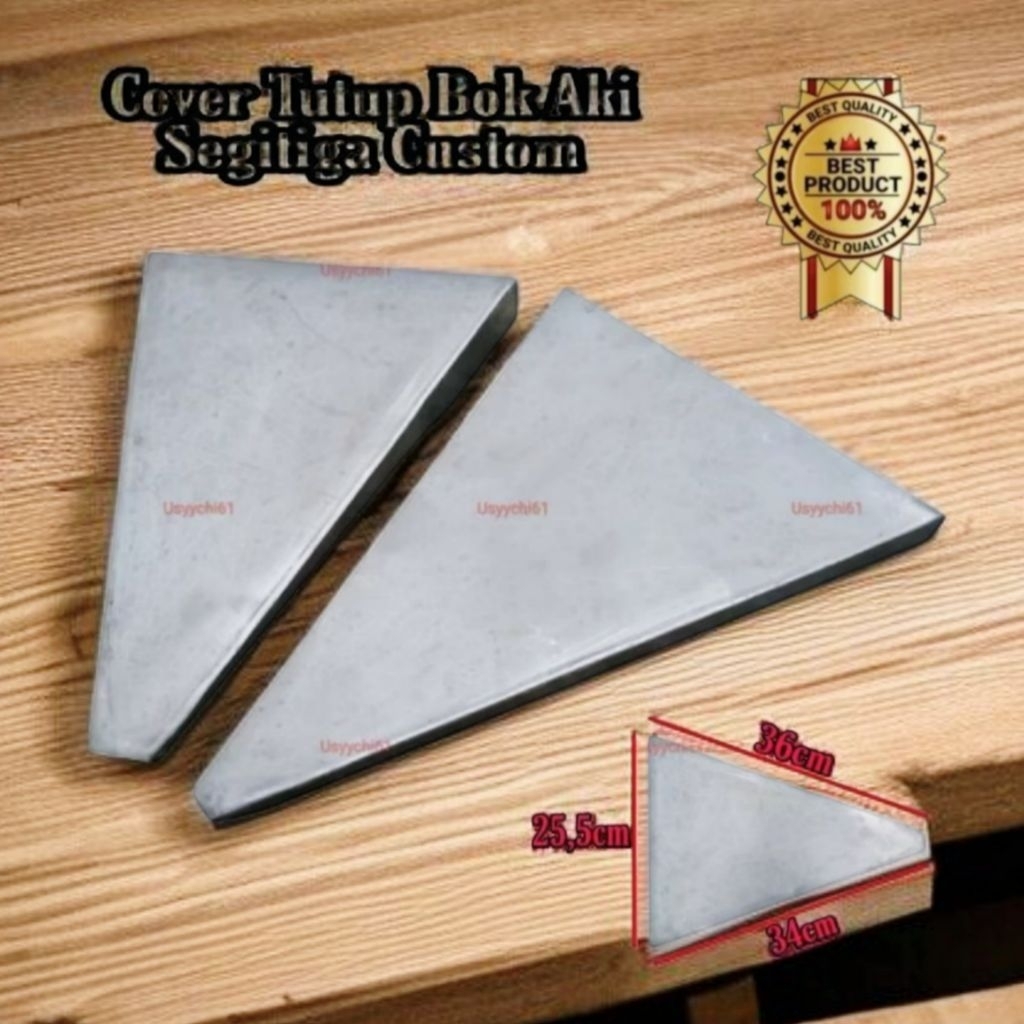 Cover Tutup Bok Aki Accu Samping Tepong Segitiga Polos Motor Japstyle Bobber Caferacer Custom Univer