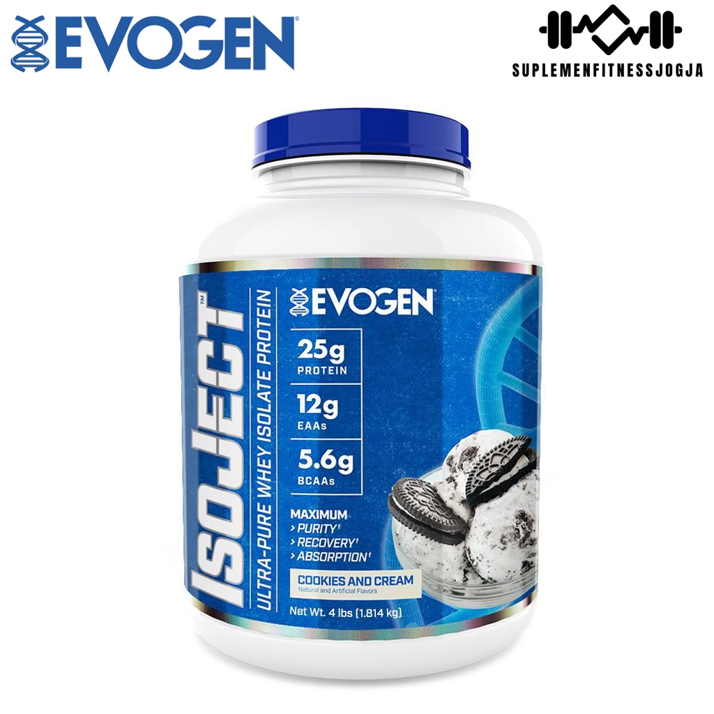 EVOGEN Isoject 4 Lbs Whey Protein Isolate Free Lactose Hany Rambod