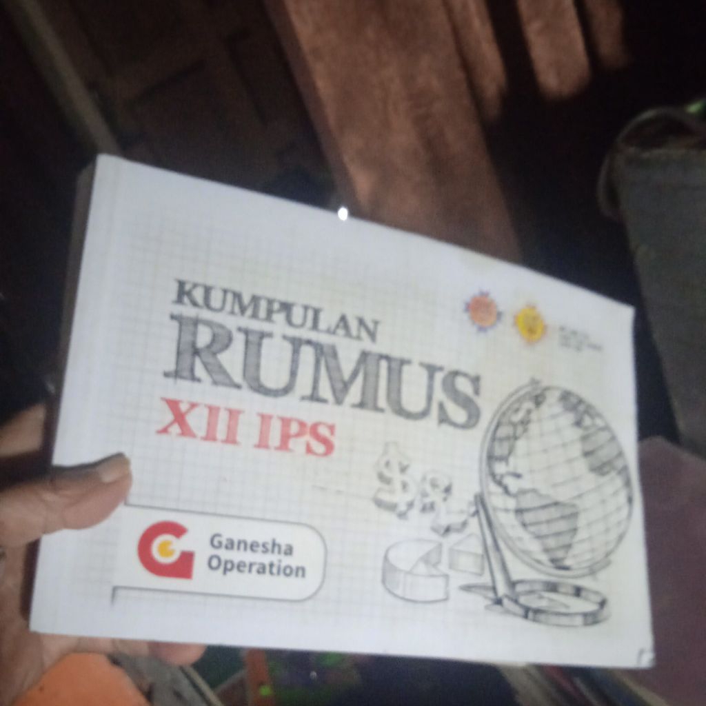 buku Kumpulan Rumus Xll IPS Ganesha Operation, buku original tebal