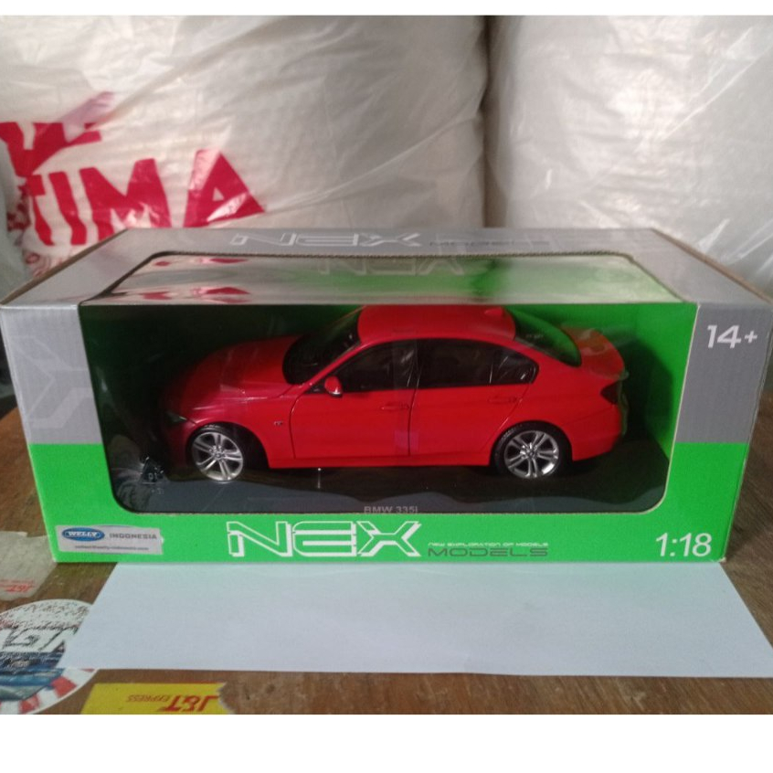 Promo Die-Cast Welly 1:18 BMW 335i Diecast Motor BMW R18 miniatur motor sport skala 18 harga murah H