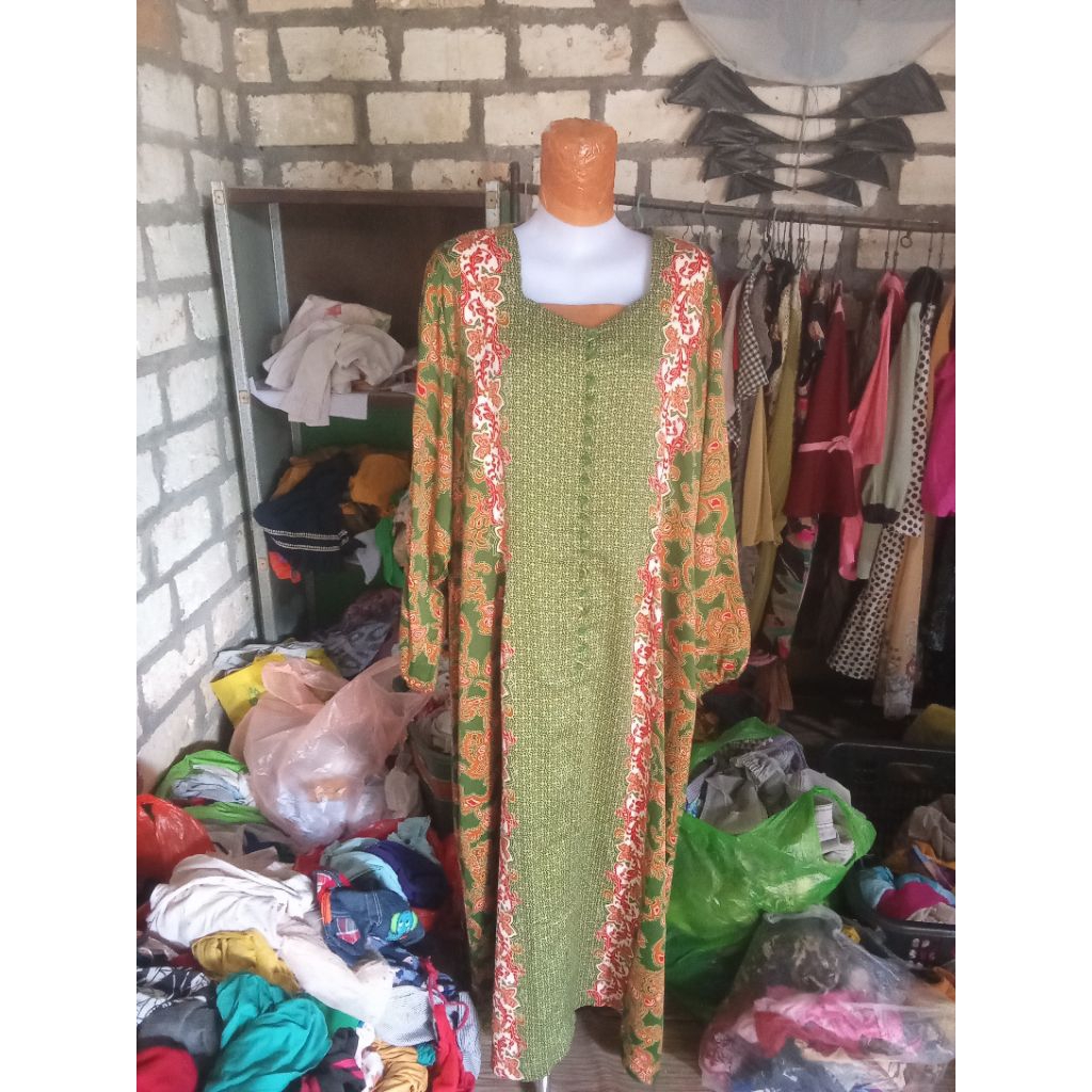 gamis wanita batik jumbo