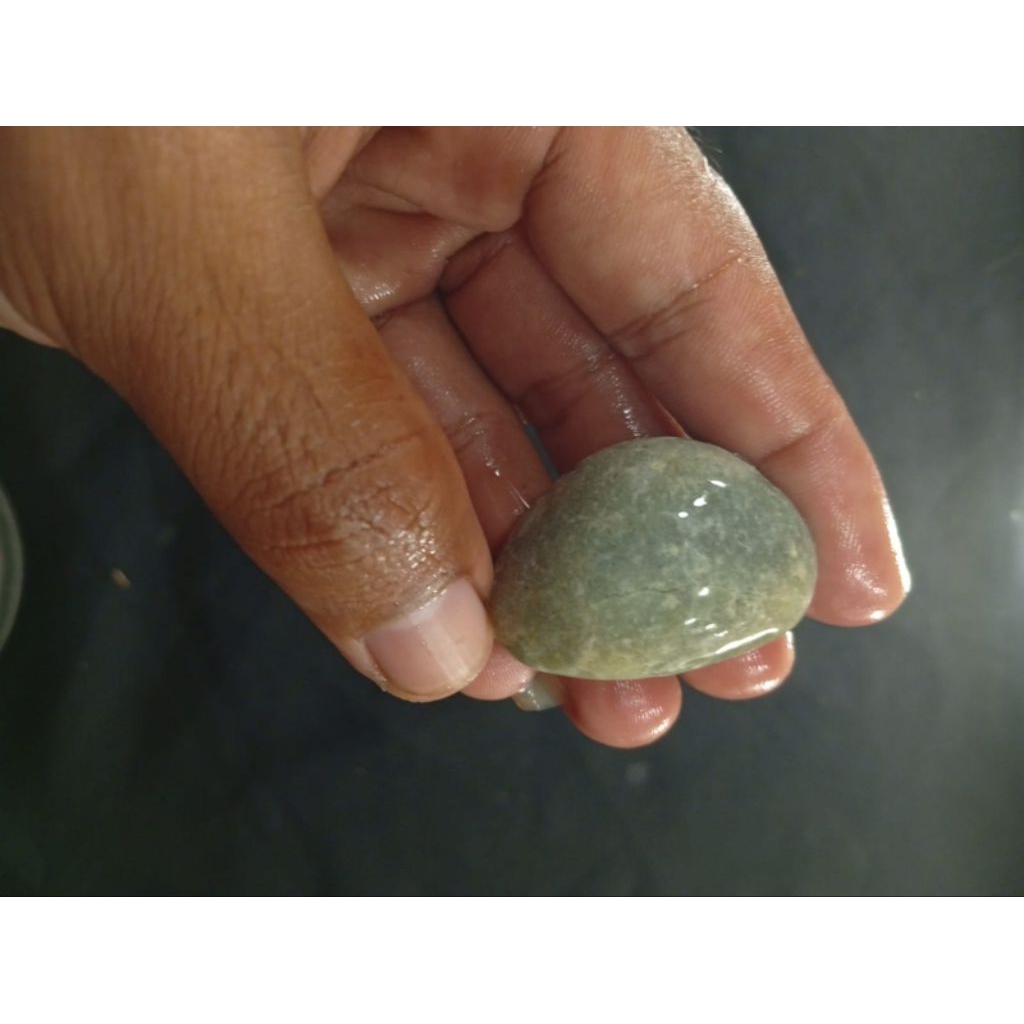 hasil temuan alam batu Giok hijau x putih 12