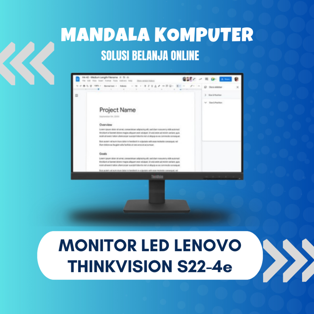 Monitor Lenovo Thinkvision S22-4e