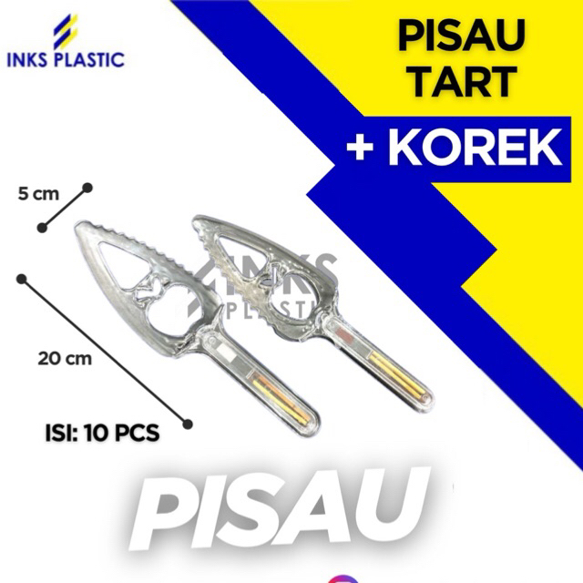 PISAU TART BOLU KUE + KOREK API STERIL