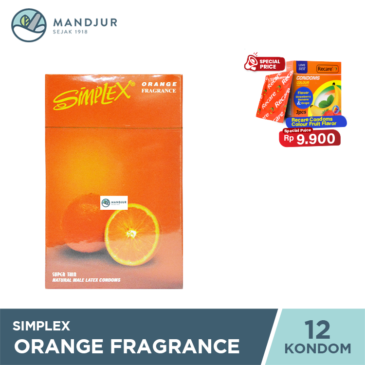 Kondom Simplex Orange - Isi 12