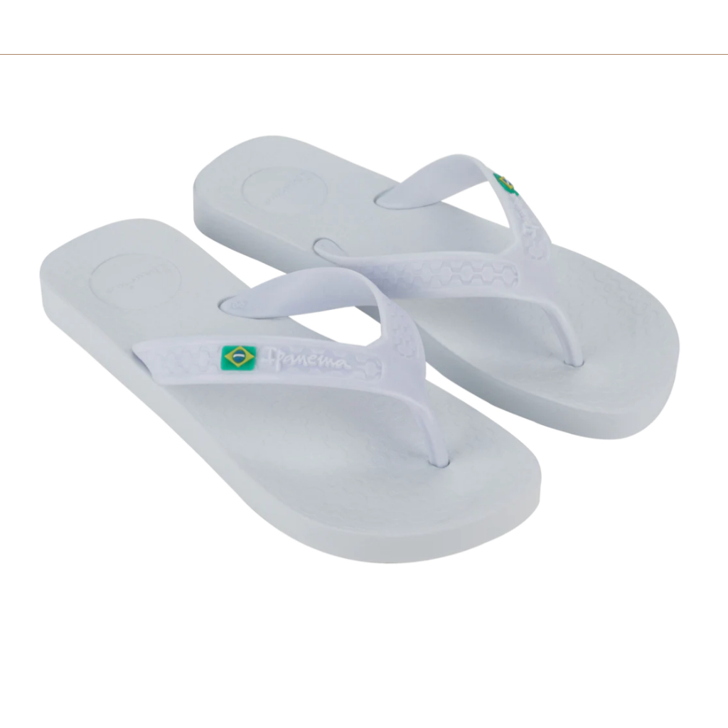 Sandal Flip Flop Pria Ipanema Brasil Casual Masc White/White
