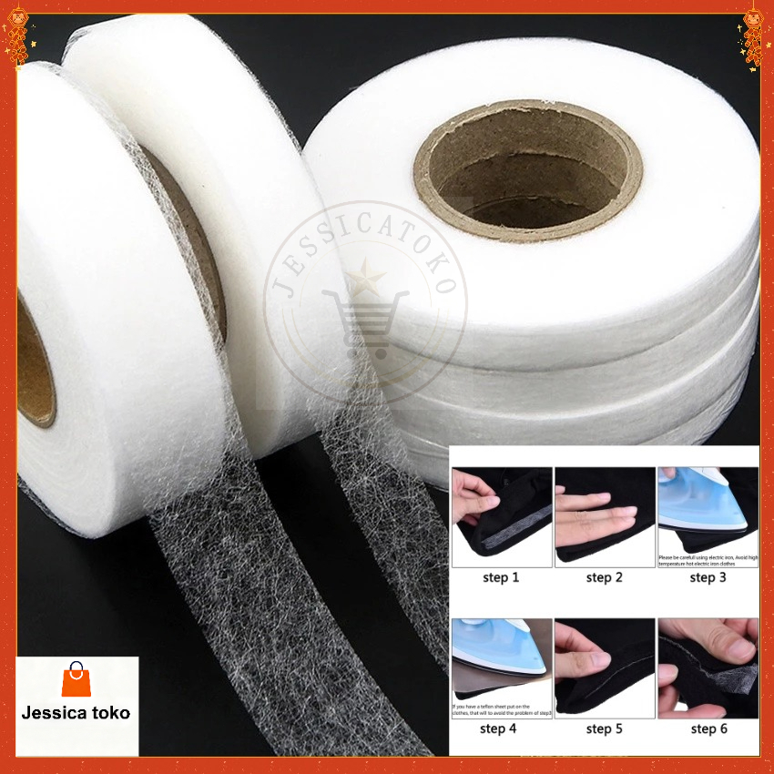 Lem sum atau som fisofix textile /1cm/1.2cm/perekat kain/perekat textile/lem pengganti som