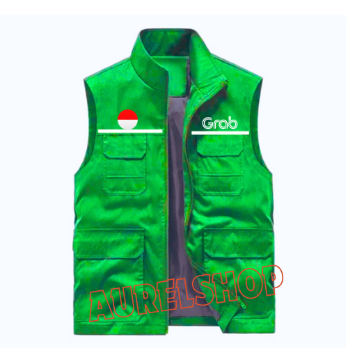 Rompi Motor Anti Angin Grab Grabbike Driver Grab Ojol Online Rompi Motor Bahan Anti Air