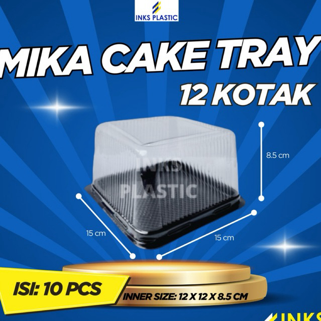 MIKA CT 120 KOTAK MIKA CAKE TART KUE BOLU MIKA PUDING