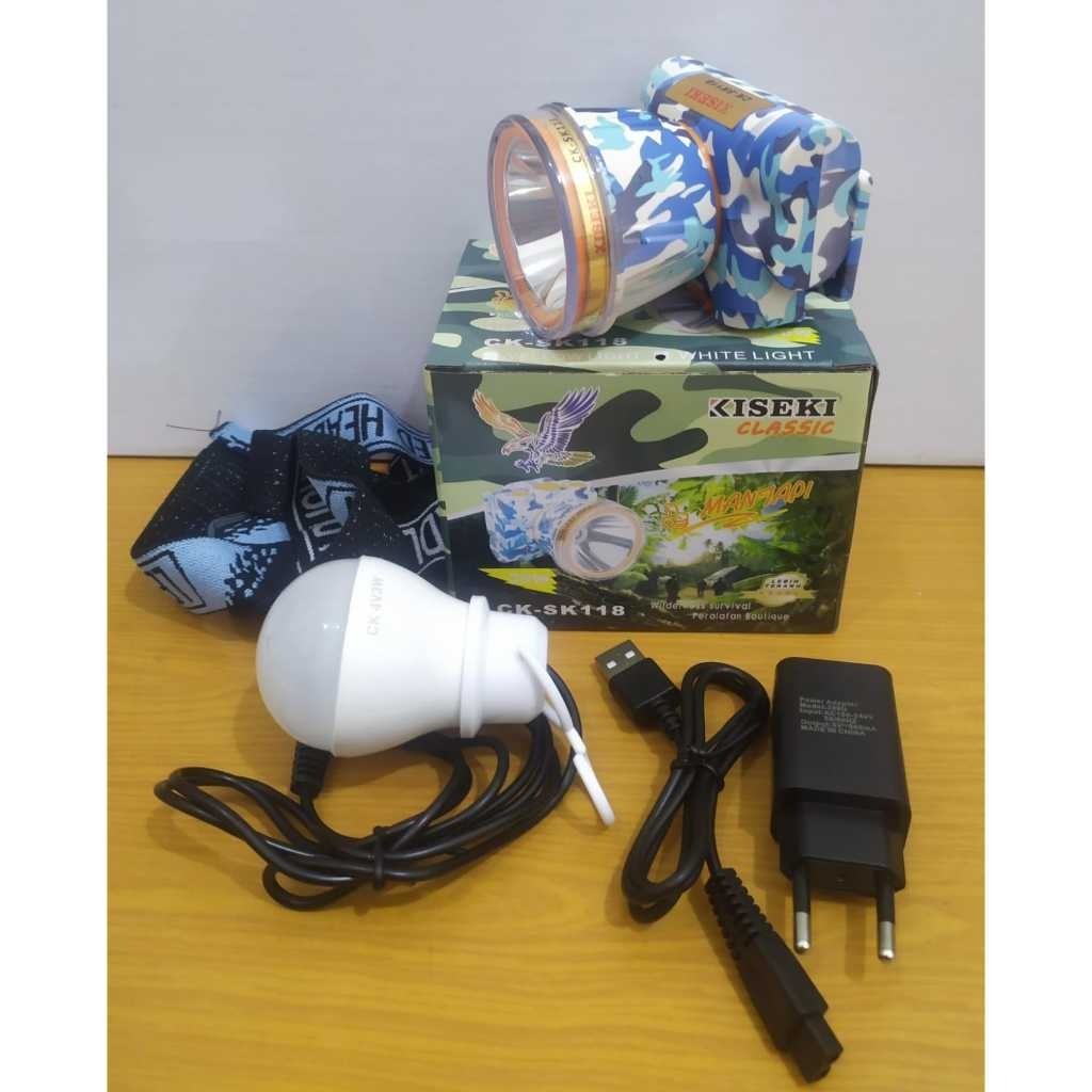 Senter Kepala Cus 30W CK SK 118 Cahaya Putih Kiseki / Kiseki Senter Kepala CK-SK118 30w Headlamp