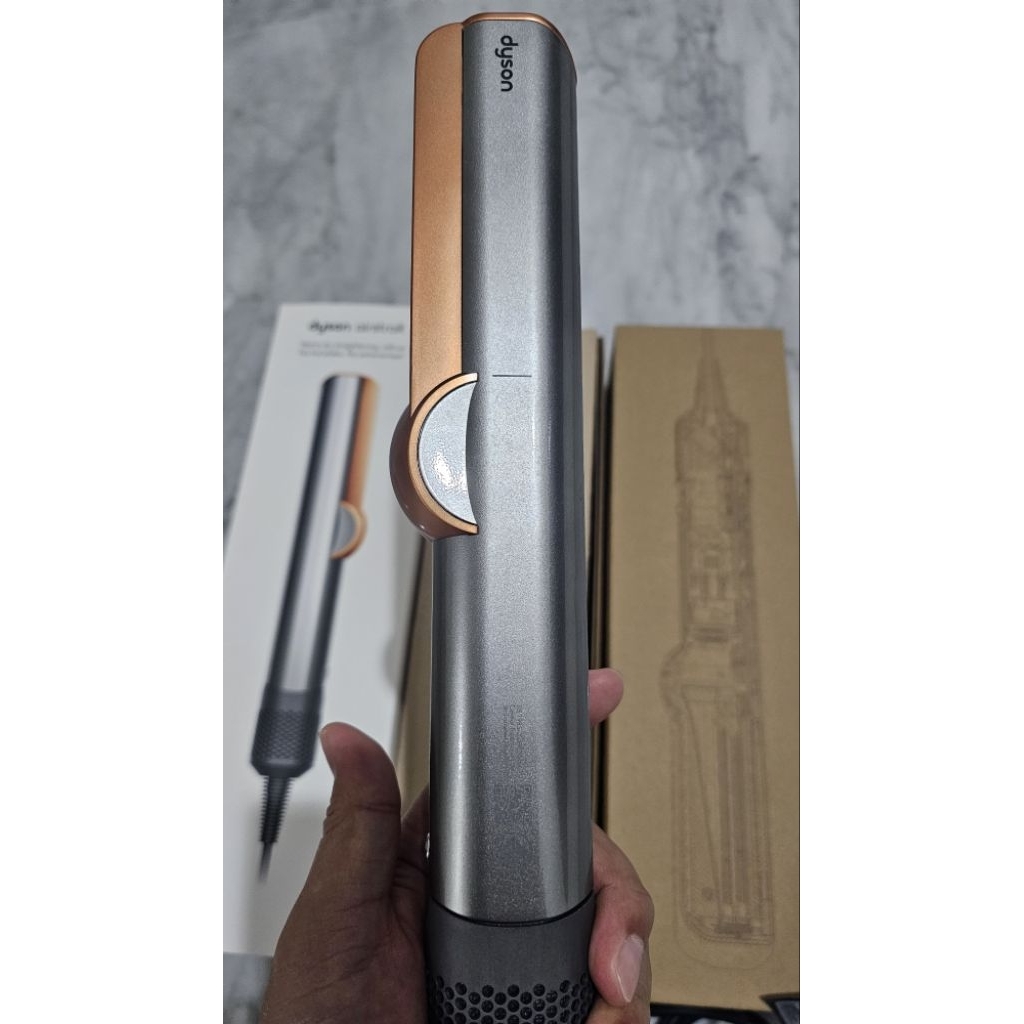 dyson airstrait straightener bright nickel second