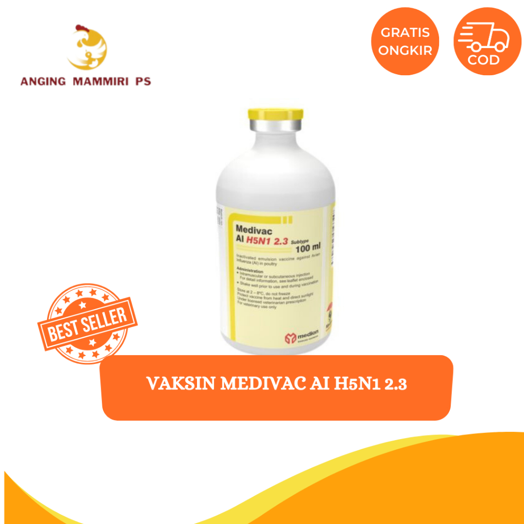 Vaksin medivac AI H5N1 2.3 || 100ML