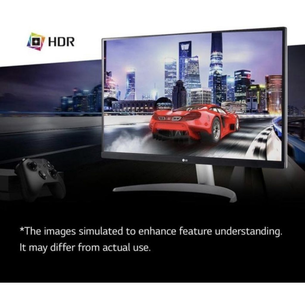 Monitor LG LED 27UP600-W IPS 4K HDR 27 Inch Garansi Resmi - LED LG 27"