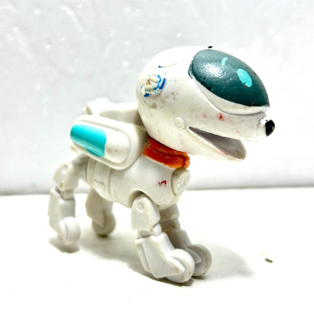mainan action figure sRex dari serial animasi PAW Patrol, versi robot anjing (Dino Rescue Rex) loose