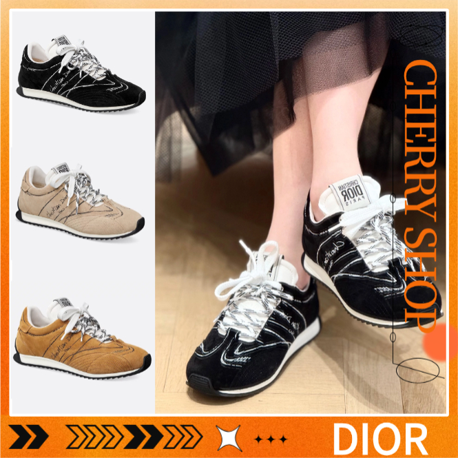 Dior D-Sketch Women's Canvas Shoes, Dior Sneakers