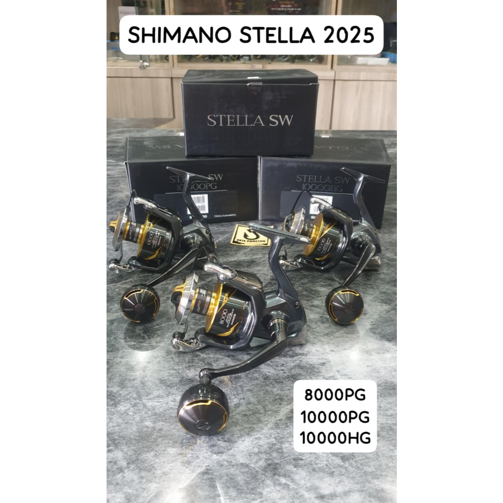 REEL SHIMANO STELLA SW 2025 8000PG 10000HG 10000PG - ORIGINAL GARANSI RESMI