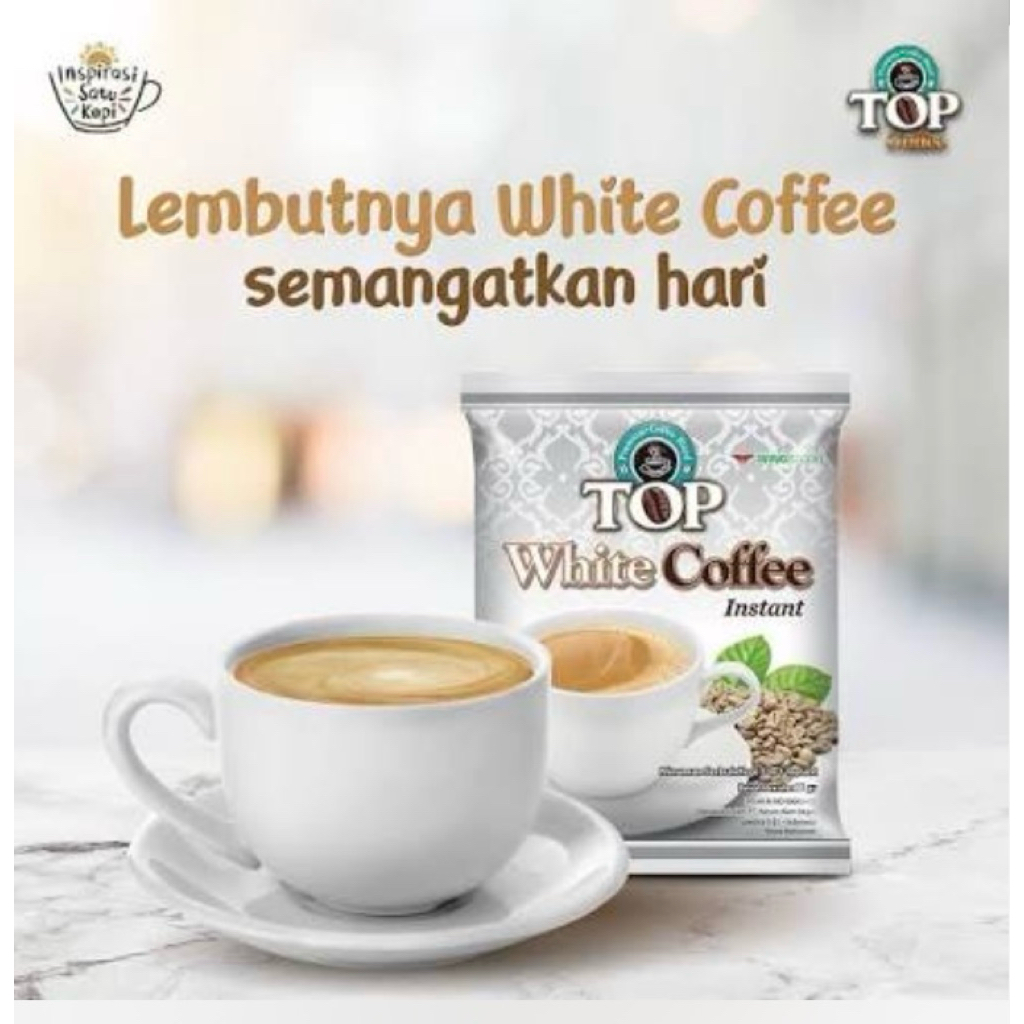 TOP White Coffee | 3 in 1 instant || 1 Renceng isi 10 Sachet