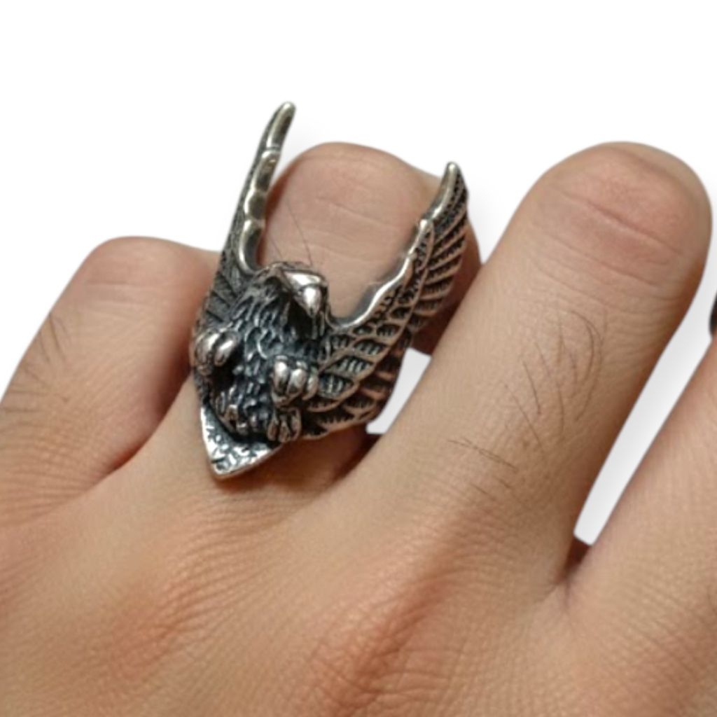 Cincin Titanium Ring Skull Motif Keren Cincin Cowok