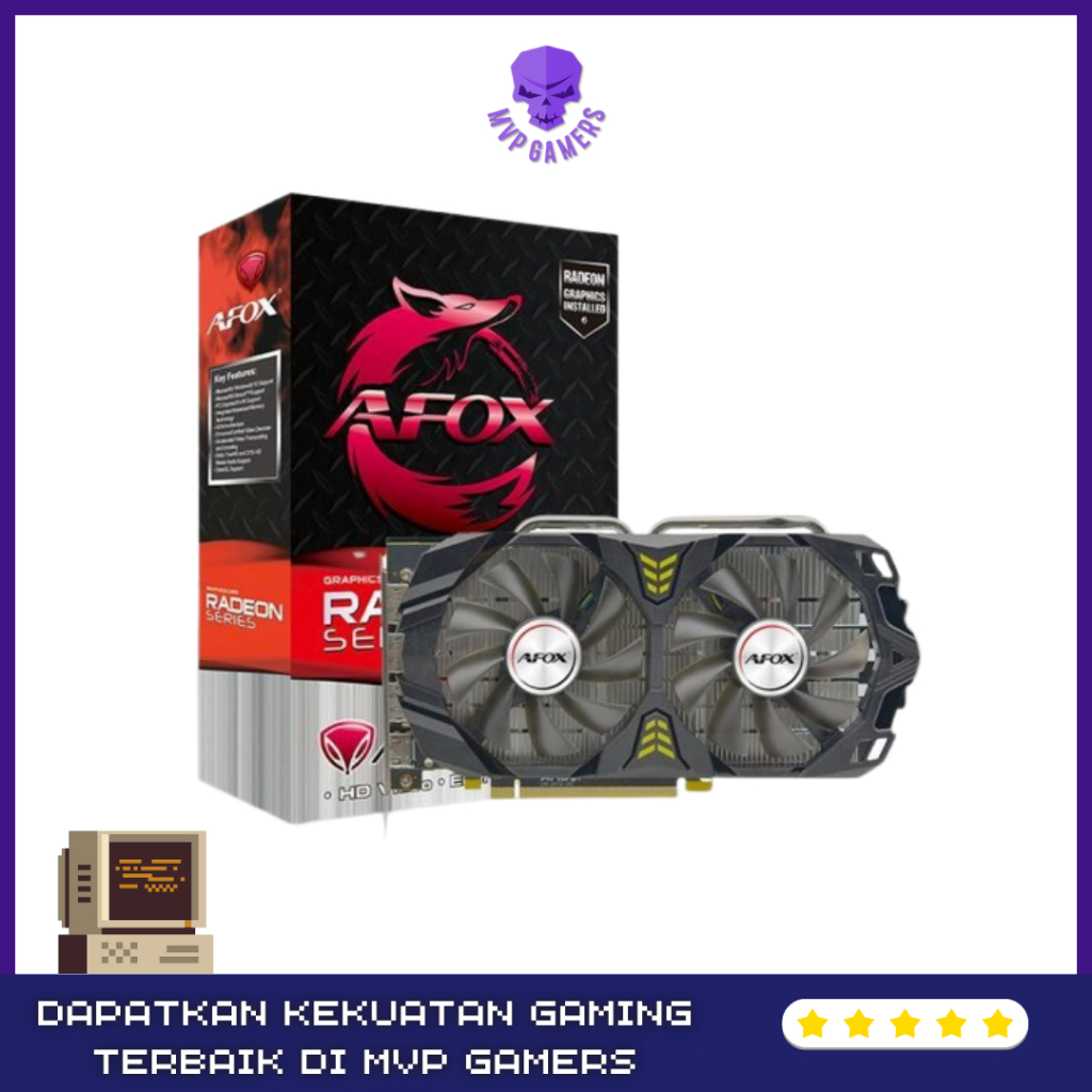 VGA AFOX Radeon RX 580 8GB GDDR5 256Bit 4K Support