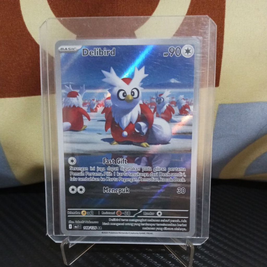 kartu pokemon ma1 Delibird no 148/126 AR