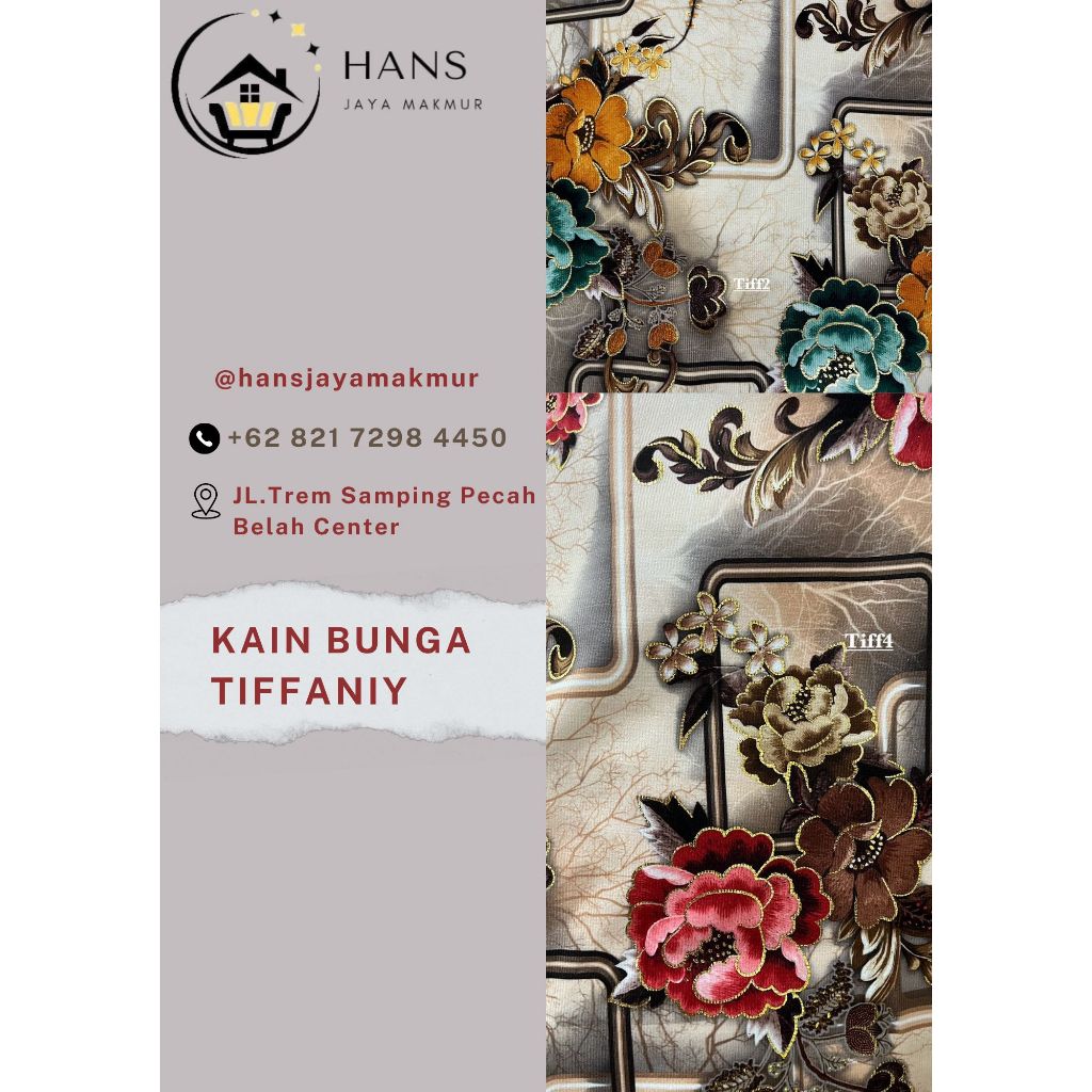KAIN MOTIF BUNGA SHABY UNTUK SOFA,BANTAL SOFA