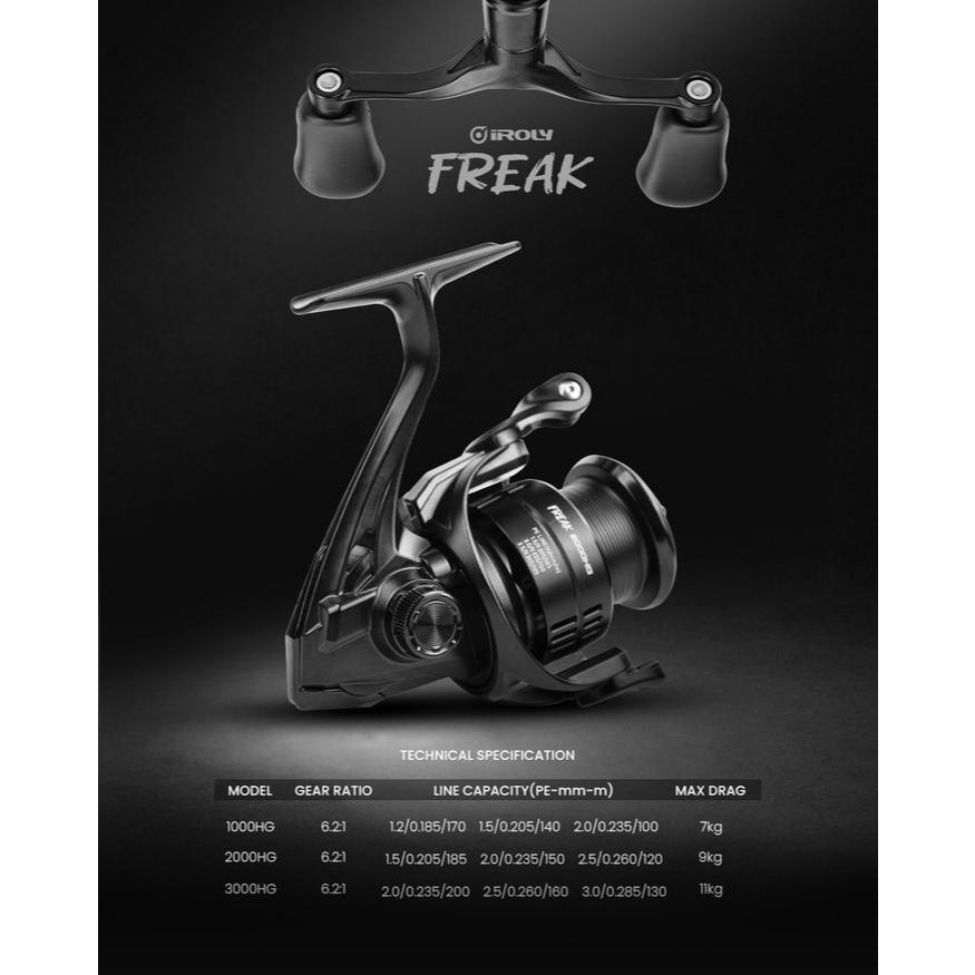 Reel Spinning Iroly Freak Double Handle HG
