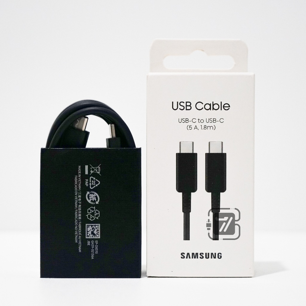 Kabel Data Samsung Type C Super Fast Charging Kabel Type C To Type C 5A 1.8 Meter Original 100%