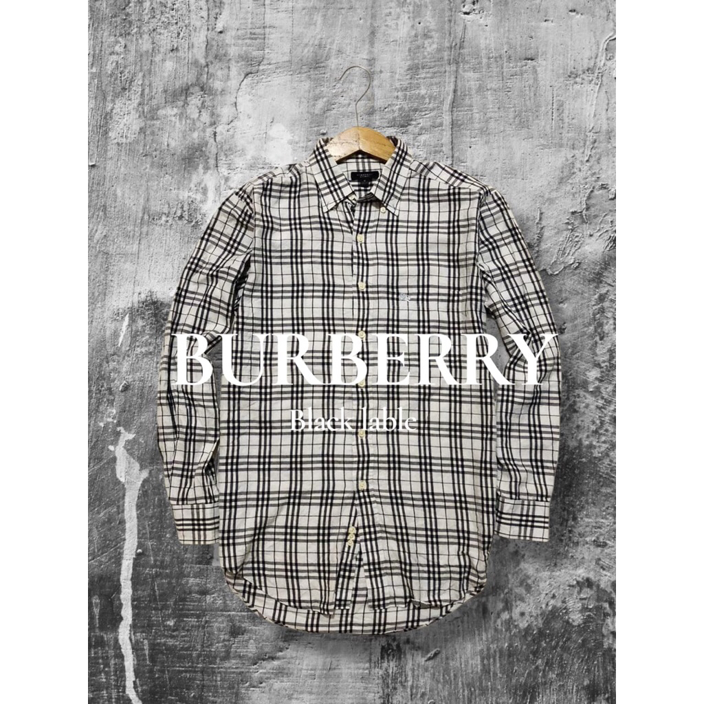 shirt keren Burberry bahan adem warna fresh second preloved