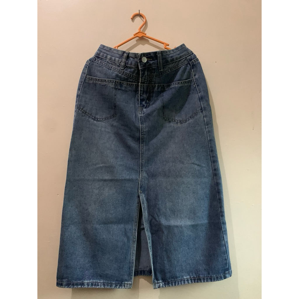 PRELOVED ROK JEANS HIGHWAIST LULU JEANS