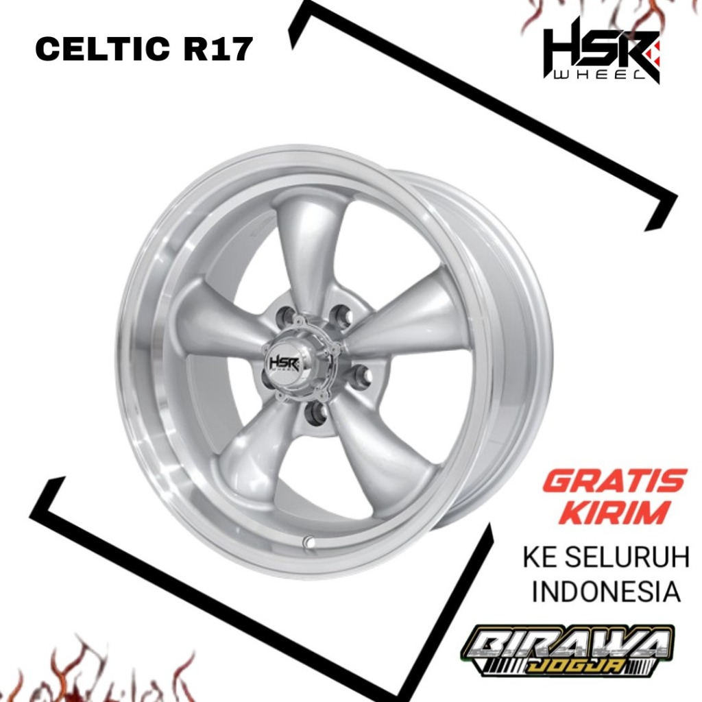 VELG MOBIL KLASIK RING 17 PCD 5X120 WARNA SILVER POLISH PELEK CLASSIC BMW R17 ORI HSR CELTIC