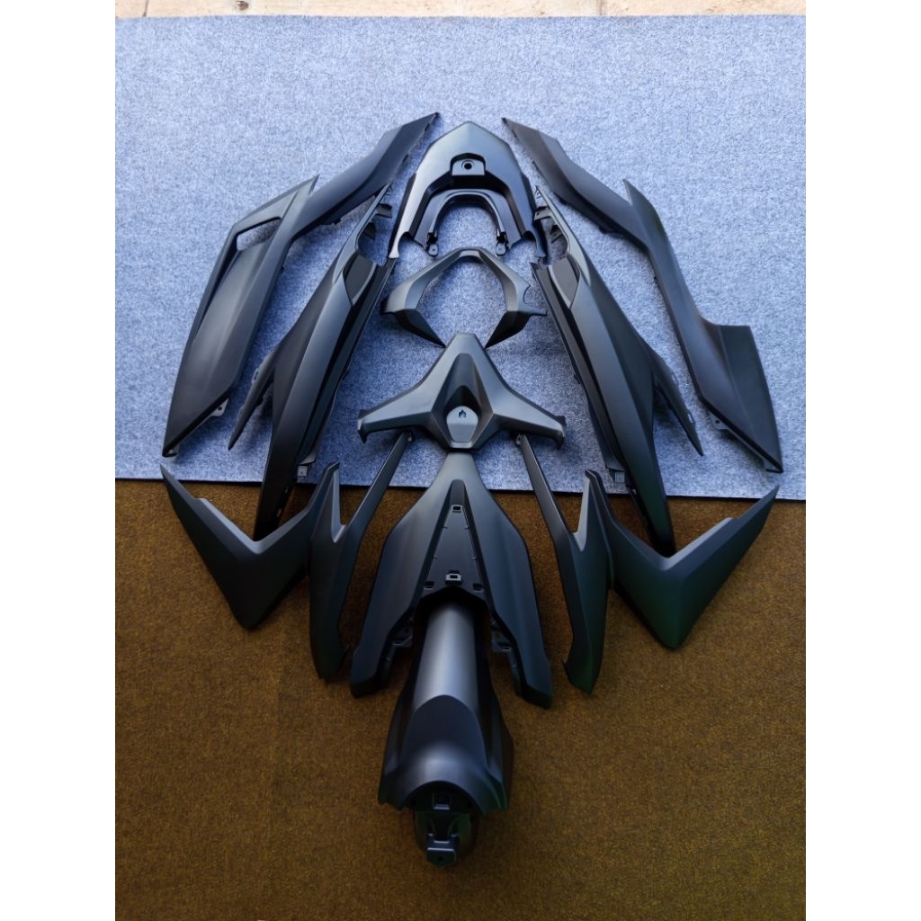 Fullset bodi body Vario 125 / 150 Led New Gen 1 Hitam doff original