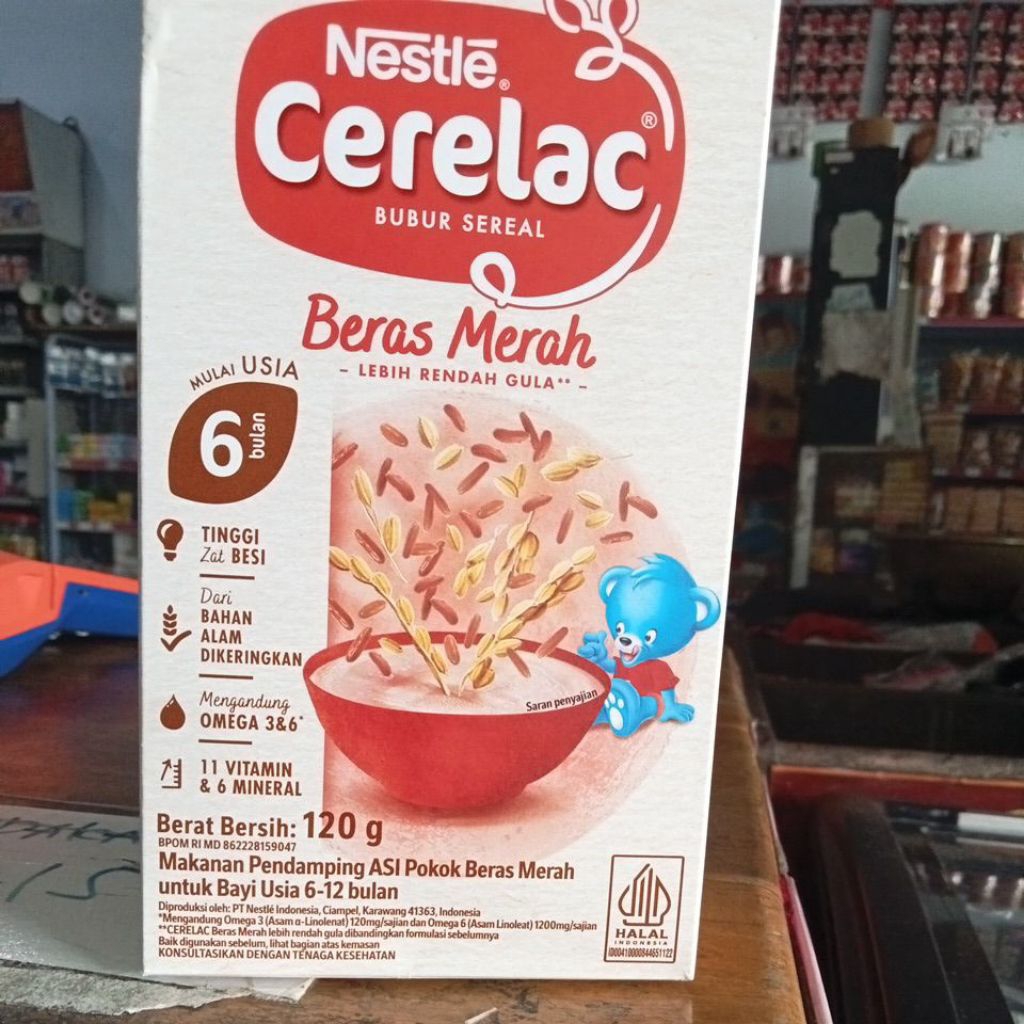 Nestle Cerelac  bubur bayi Beras Merah 120g