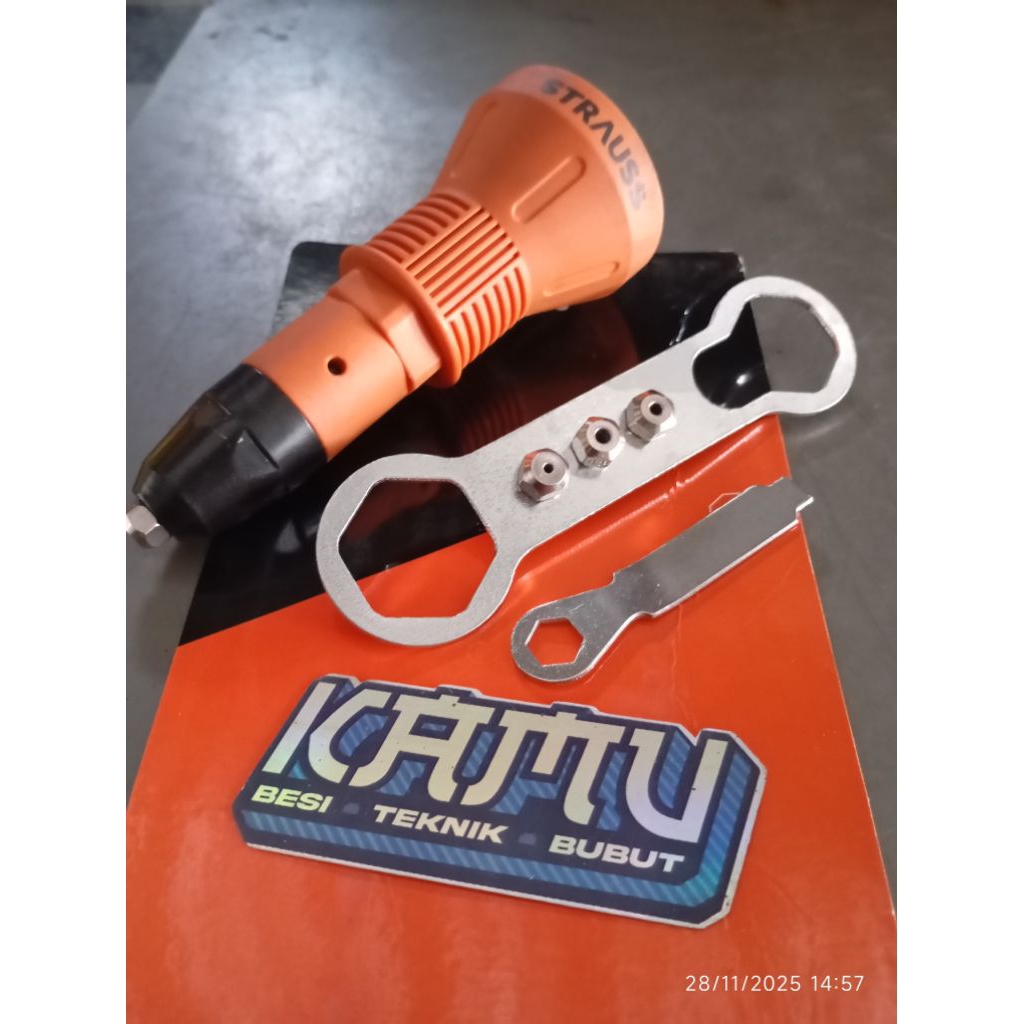 STRAUSS ADAPTOR RIVET MESIN BOR / ADAPTOR DRILL PAKU RIVET