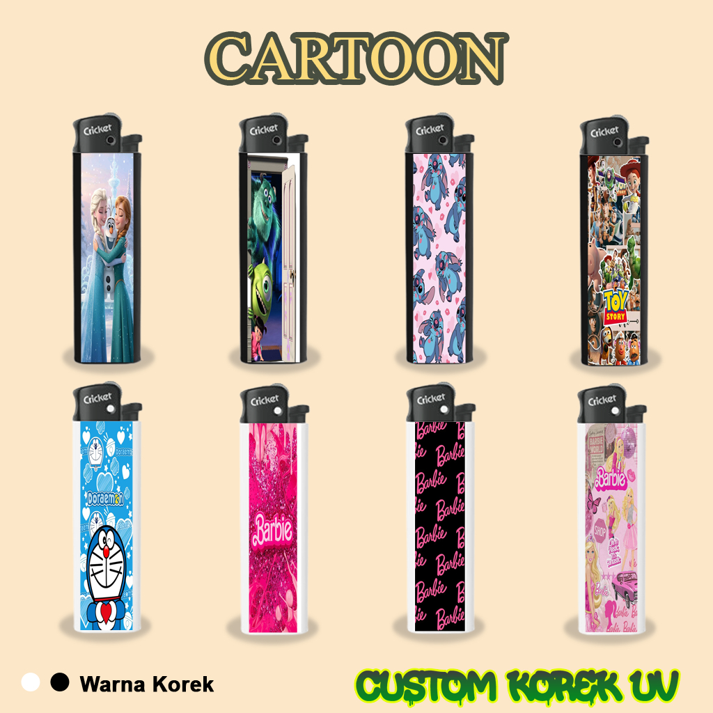Cartoon Korek Print UV Korek Cricket Print Uv Korek Cricket Custom Sticker Waterproof