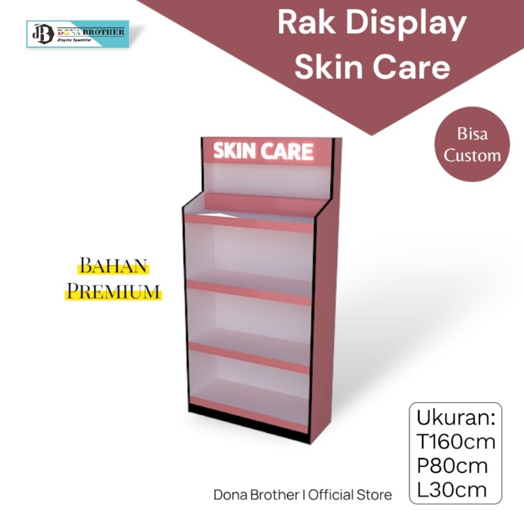 Rak skincare, rak toko kosmetik,rak program