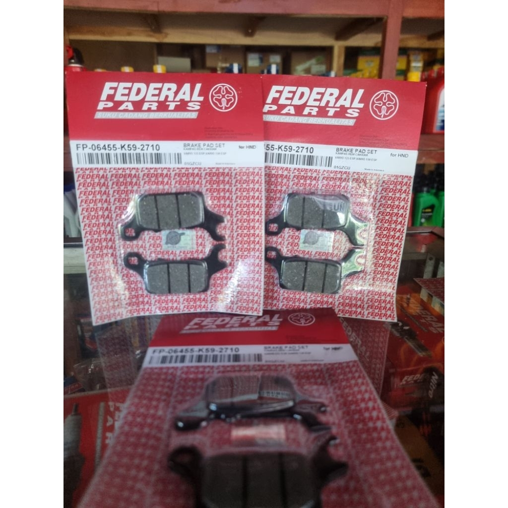 KAMPAS REM FP-06455-K59-2710 FEDERAL ORIGINAL KAMPAS REM VARIO 125 / 150 ESP MURAH