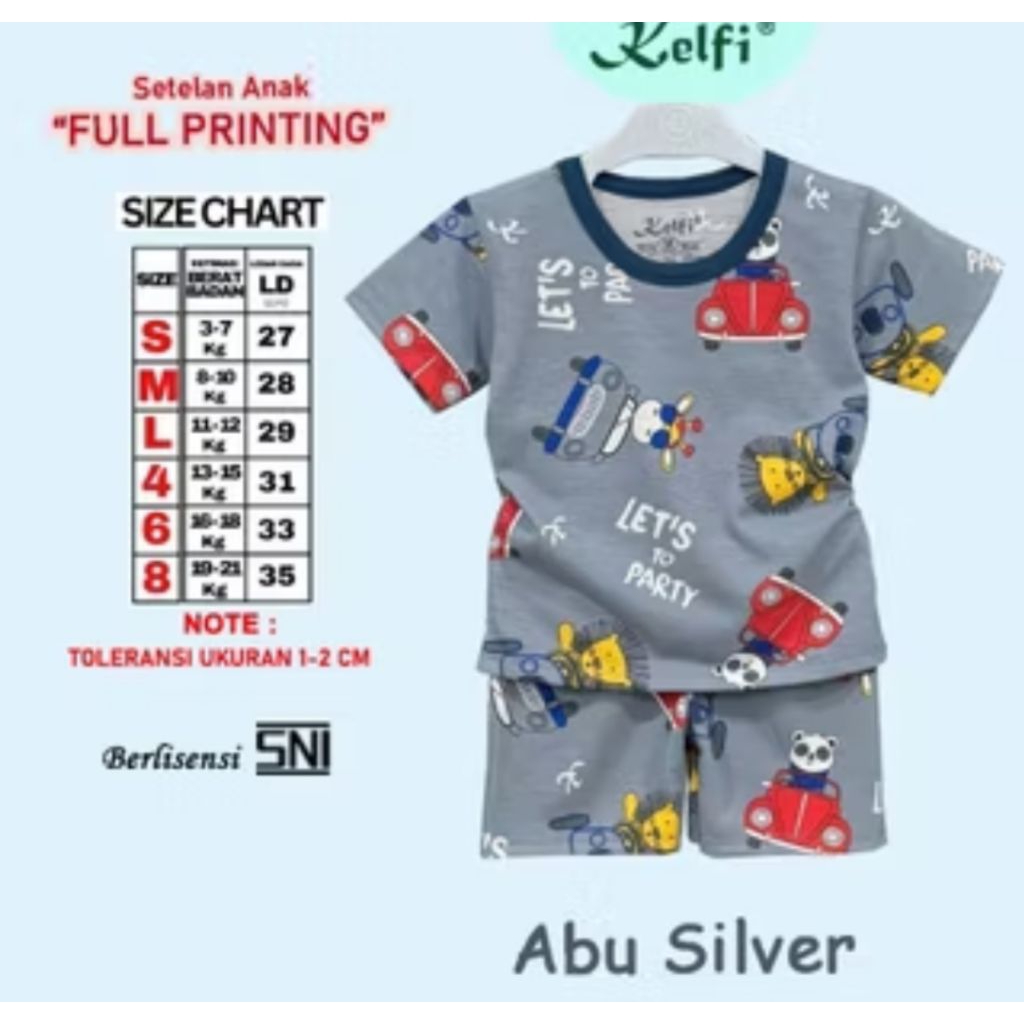 setelan baju anak PONTIANAK setelan pendek