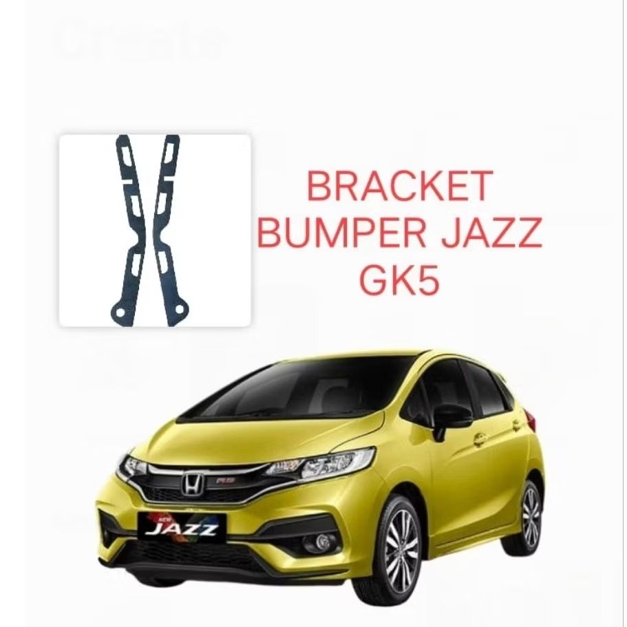 bracket bumper depan L dan R Honda jazz RS gk5 variasi bumper depan Honda jazz rs gk5