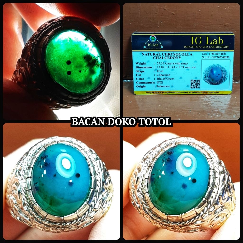 dokris kristal totol asli bacan doko indonesia
