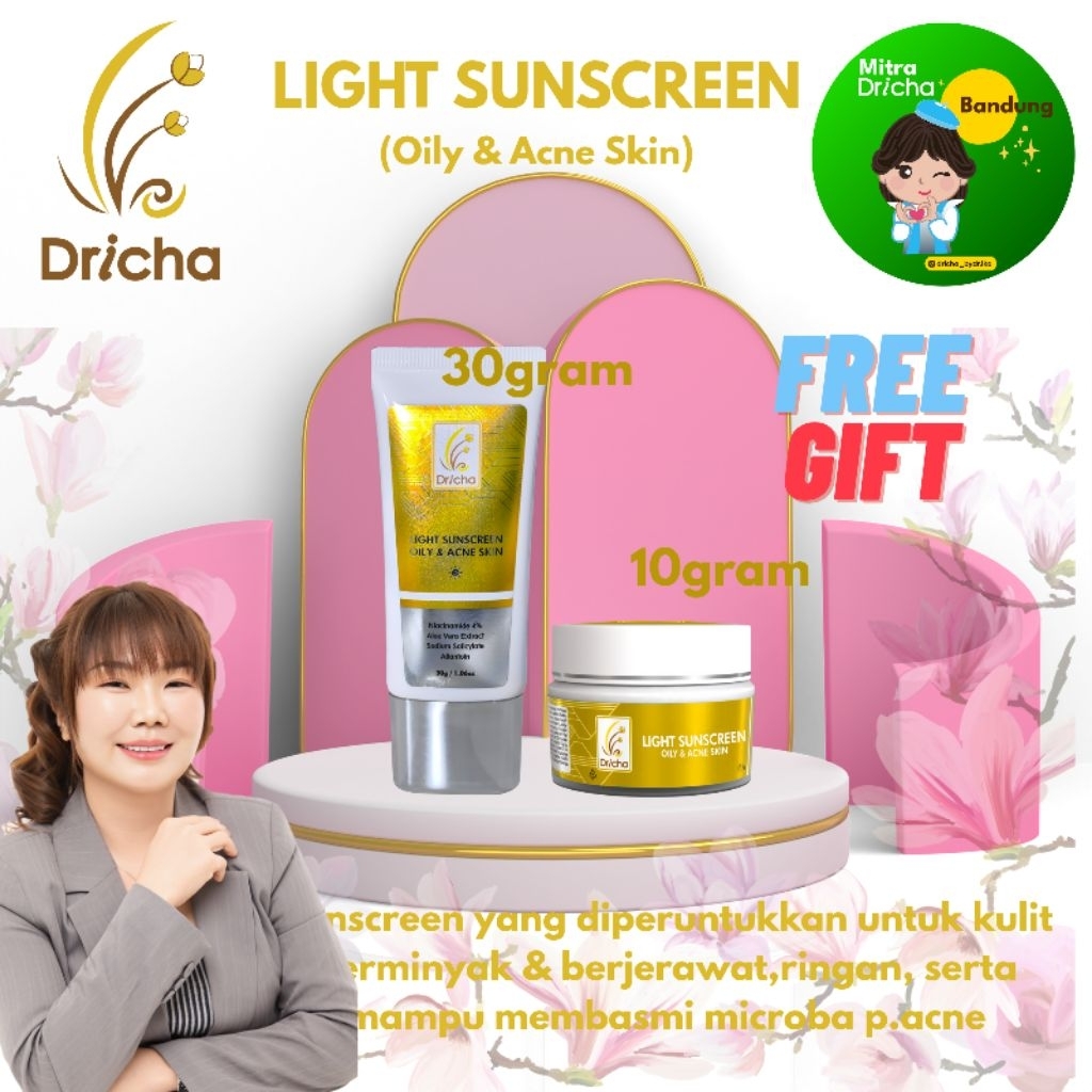 Dricha Light Sunscreen Oil & Acne Skin